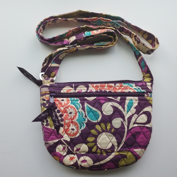 Vera Bradley Plum Crazy Crossbody Bag - Picture 3 of 3